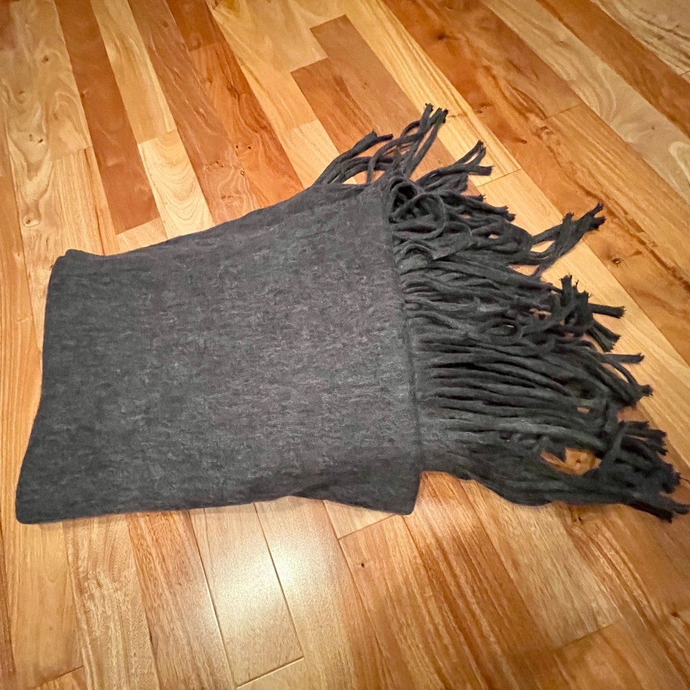 Urban Outfitters Acrylic Polyester Navy Blue Scarf